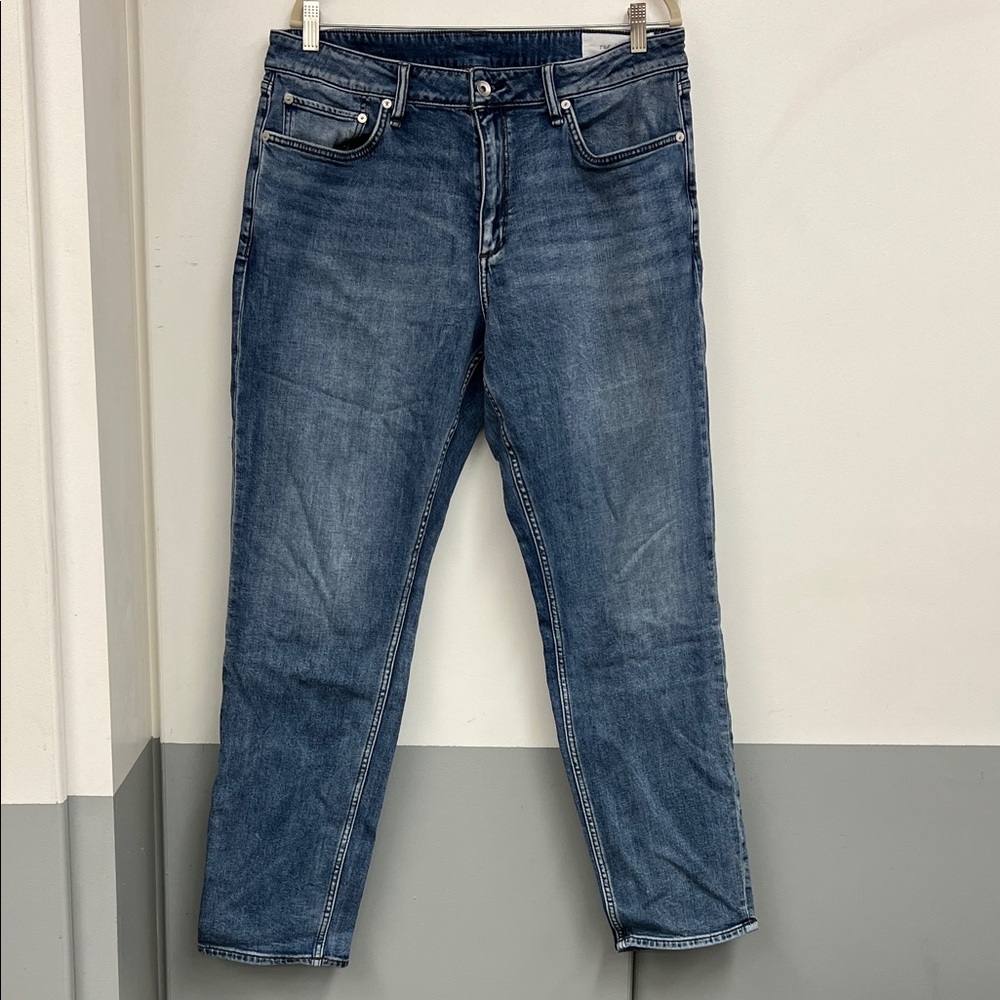 rag & bone Fit 3 Athletic Men's Washed Blue Jeans Denim 36